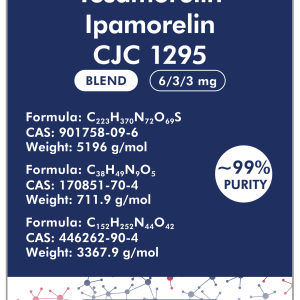 Tesamorelin, Ipamorelin, CJC 1295 no DAC (6/3/3 mg Blend)