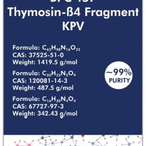BPC-157, Thymosin-ß4 Fragment, KPV (500mcg/2.5mg/500mcg x 60 Encapsulated Units)